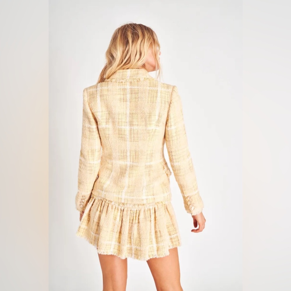 Euc Loveshackfancy Tweed Blazer - image 3